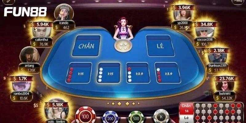 Các cửa cược trong ván chơi xóc đĩa tại Fun88 được mở rộng.